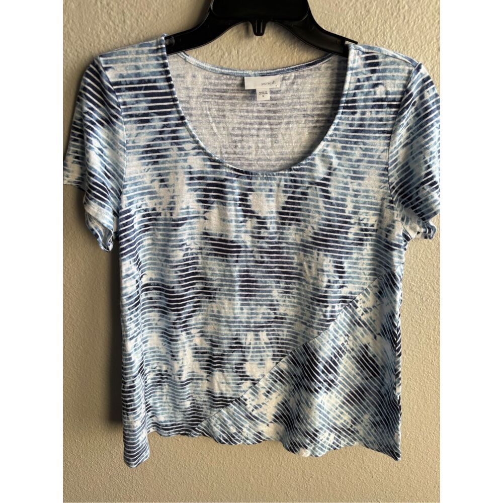 ❤️Pure Jill Striped Tie Dye Tee